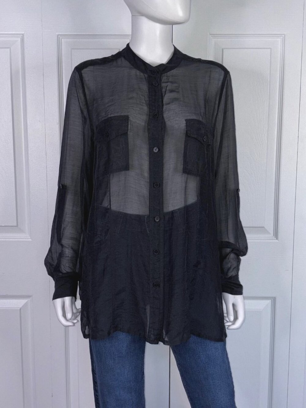TANJAY women's long-sleeve blouse XL